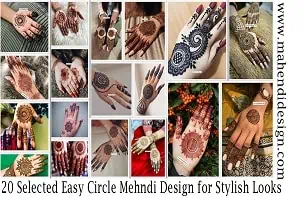 Easy Circle Mehndi Design