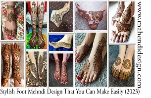 Stylish Foot Mehndi Design