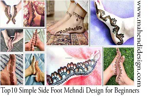 Side Foot Mehndi Design