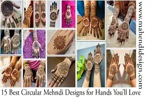 Circular Mehndi Designs for Hands