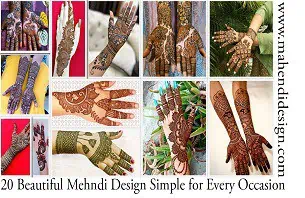 Beautiful Mehndi Design Simple