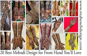 Best Mehndi Design for Front Hand