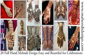 Full Hand Mehndi Design Easy and Beautiful
