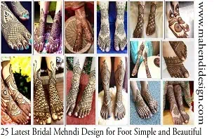 Bridal Mehndi Design for Foot