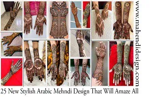 Stylish Arabic Mehndi Design