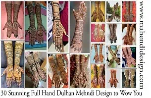Full Hand Dulhan Mehndi Design