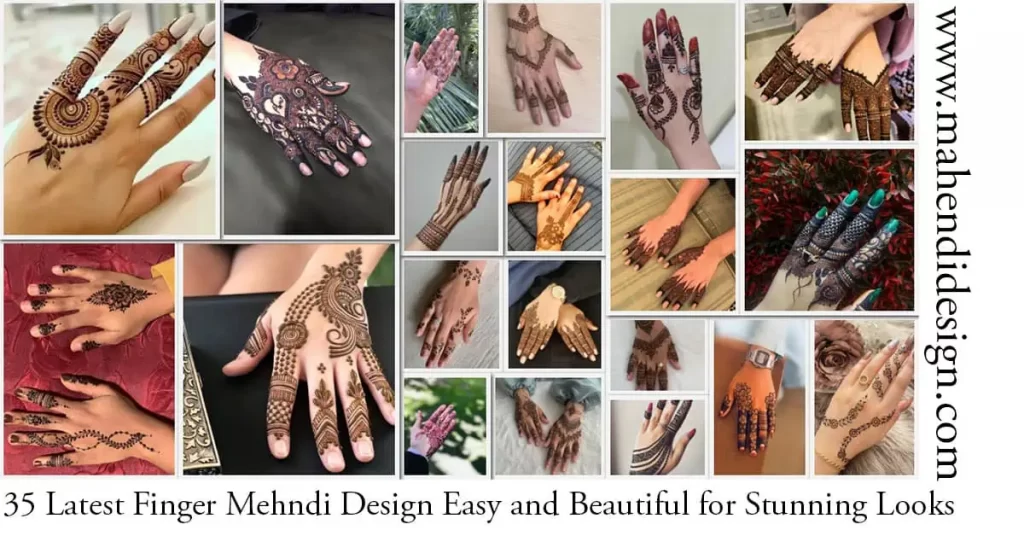 Finger Mehndi Design Easy and Beautiful for Stunning Looks