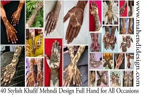 Stylish Khafif Mehndi Design