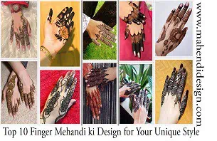 Finger Mehandi ki Design