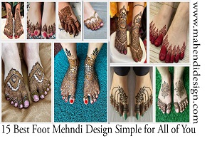 Foot Mehndi Design Simple