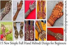 New Simple Full Hand Mehndi Design