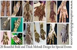 Bold and Thick Mehndi Design