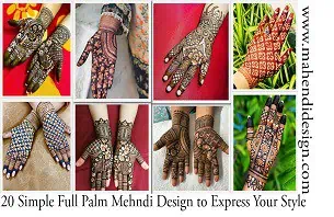 Simple Full Palm Mehndi Design