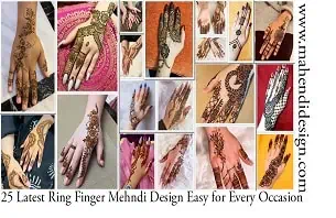 Ring Finger Mehndi Design Easy