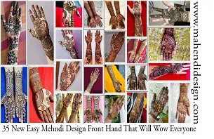 New Easy Mehndi Design Front Hand
