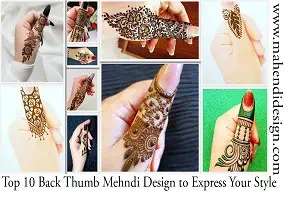 Back Thumb Mehndi Design