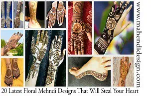 Latest Floral Mehndi Designs