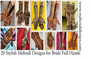 Stylish Mehndi Designs for Bride