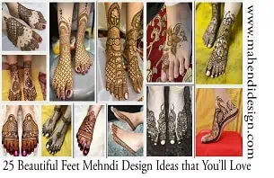Beautiful Feet Mehndi Design