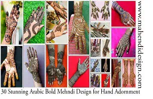 Arabic Bold Mehndi Design