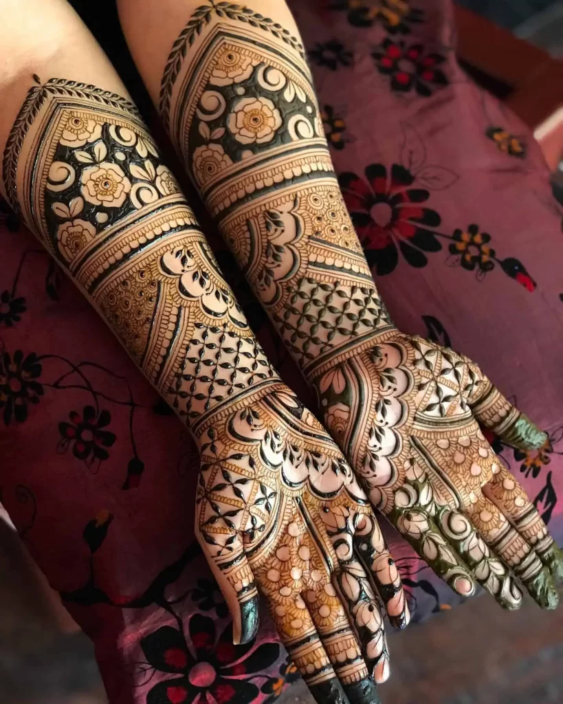 Modern Full Hand Mehndi Design (Bridal Collection)-atpcosmetics.com.vn