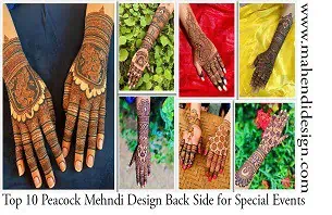 Peacock Mehndi Design Back Side