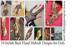 Stylish Back Hand Mehndi Designs