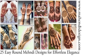 Easy Round Mehndi Designs