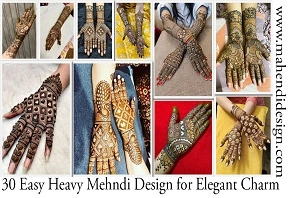 Easy Heavy Mehndi Design