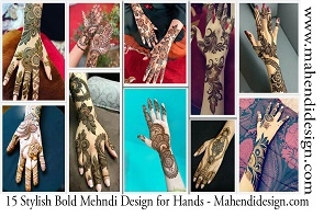 Stylish Bold Mehndi Design