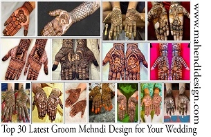 Latest Groom Mehndi Design