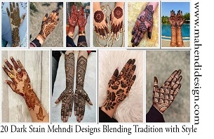 Dark Stain Mehndi Designs