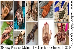 Easy Peacock Mehndi Designs for Beginners
