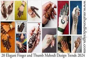 Finger and Thumb Mehndi Design