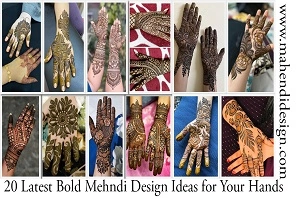 Latest Bold Mehndi Design