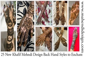 New Khafif Mehndi Design Back Hand