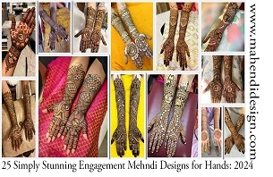Engagement Mehndi Designs for Hands