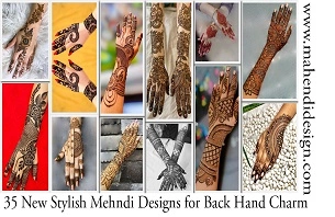 New Stylish Mehndi Designs for Back Hand