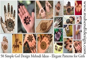 Simple Gol Design Mehndi