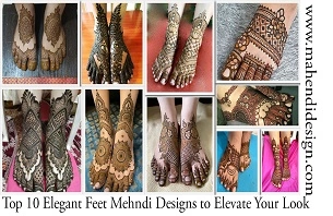 Elegant Feet Mehndi Designs