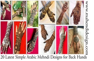 Latest Simple Arabic Mehndi Designs