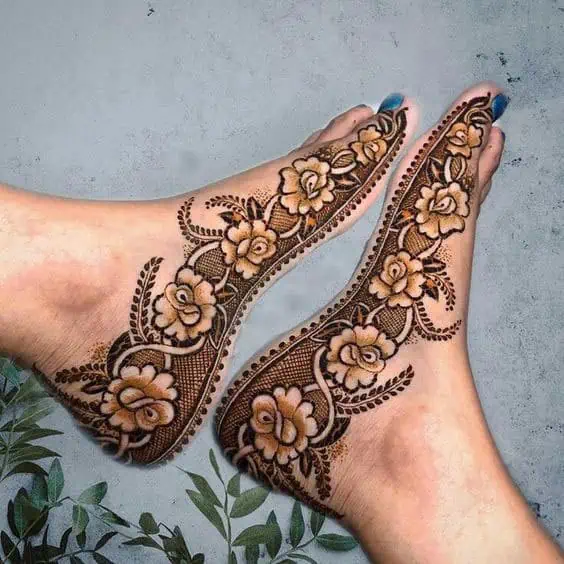 Best Leg Mehndi Designs