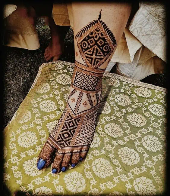 Best Leg Mehndi Designs