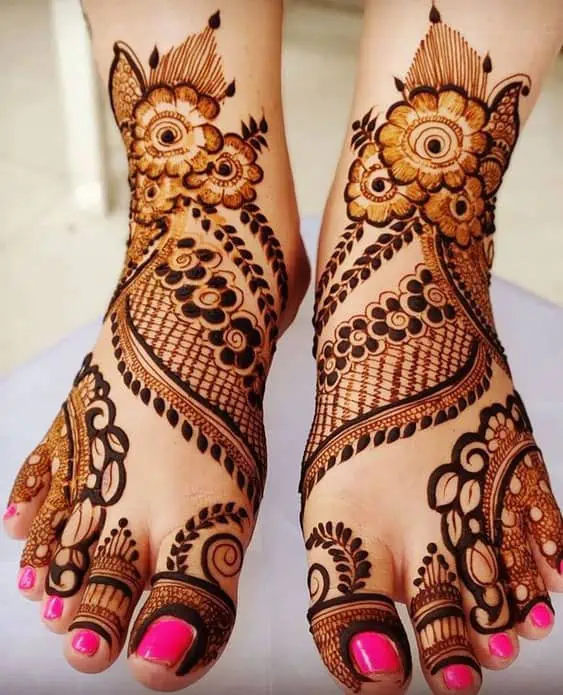 Best Leg Mehndi Designs