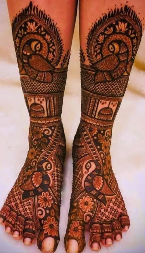 Best Leg Mehndi Designs