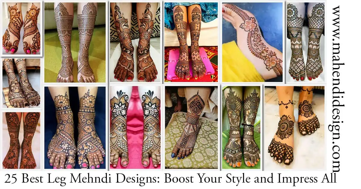 Best Leg Mehndi Designs