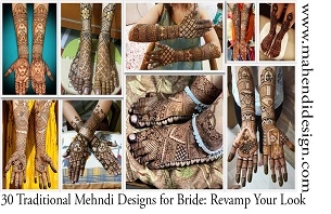 Traditional Mehndi Designs for Bride