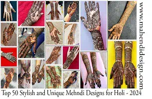 Mehndi Design for Holi