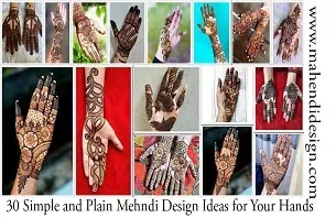 Simple and Plain Mehndi Design