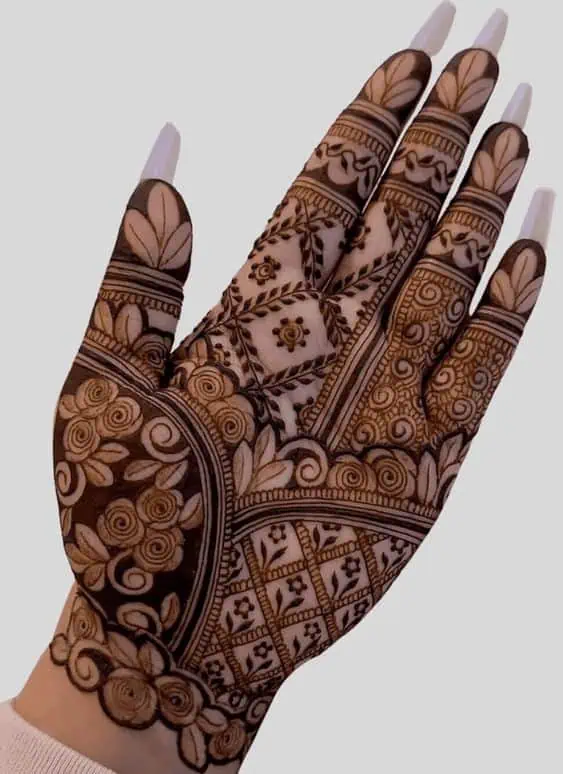 Simple and Plain Mehndi Design